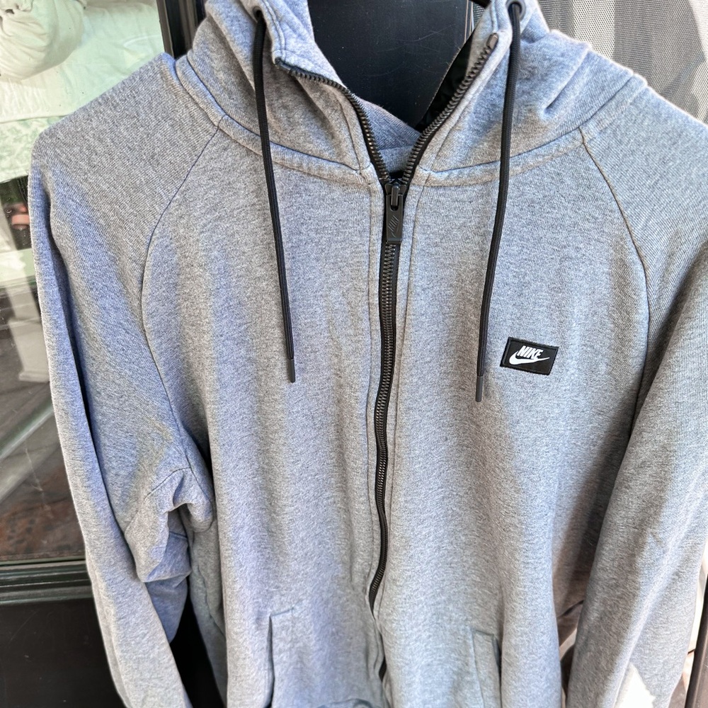 Nike zip-up with hoodie